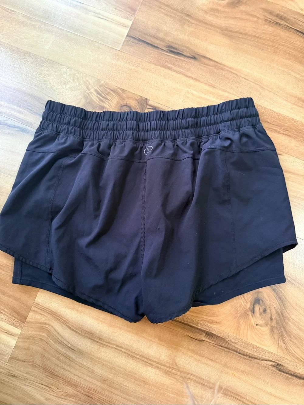 Calia by Carrie‎ Underwood 2-in-1 Running Shorts Black Built-In Compression Med